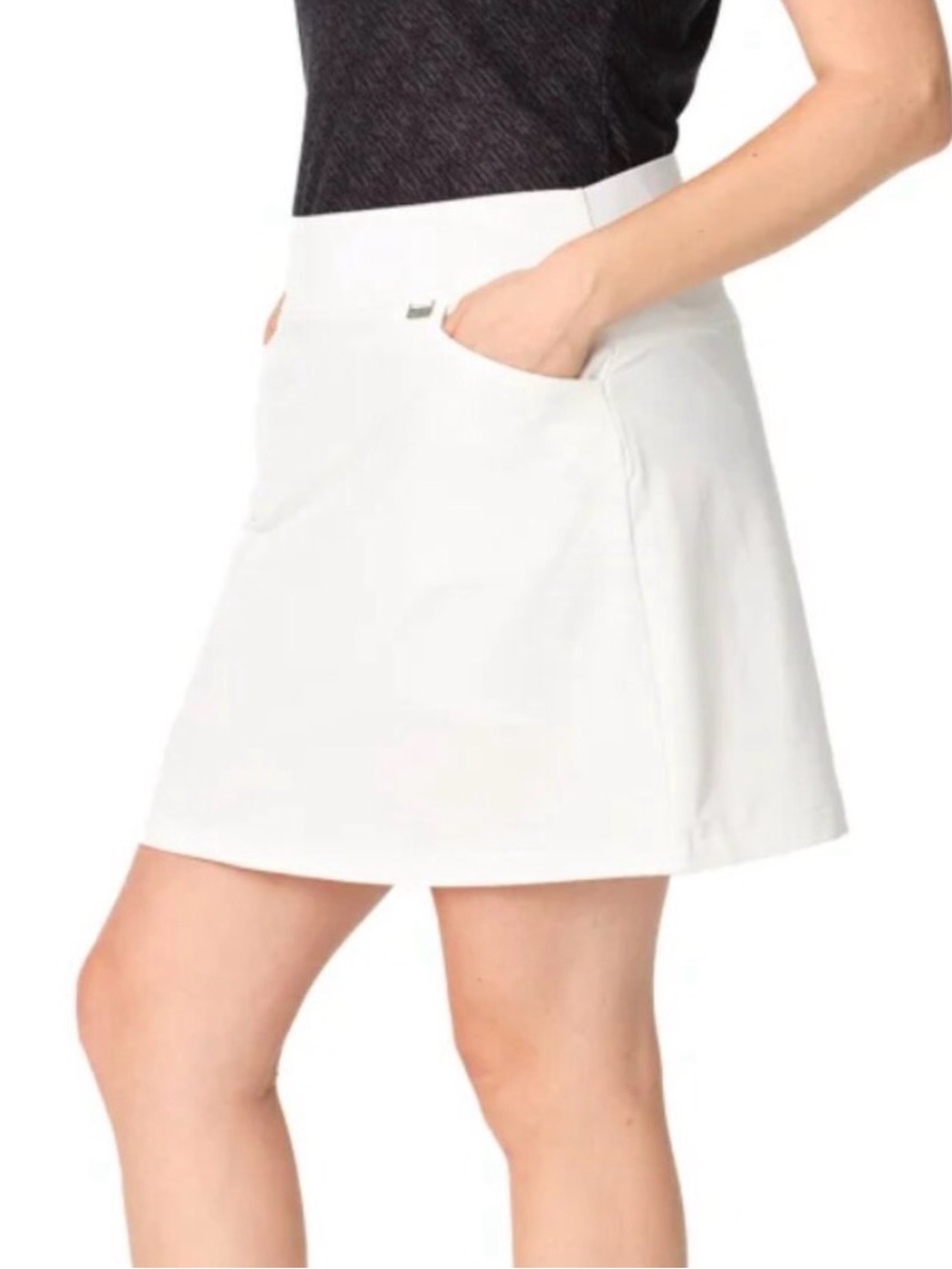 Greg Norman Collection White A-Line Skort